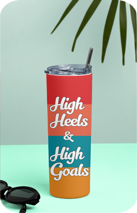 High Heels, High Goals Tumbler Bottle - 600 ml
