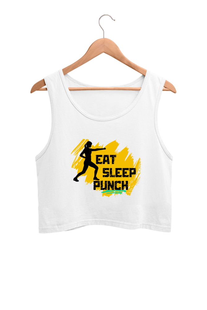 Eat Sleep Punch Crop Tank