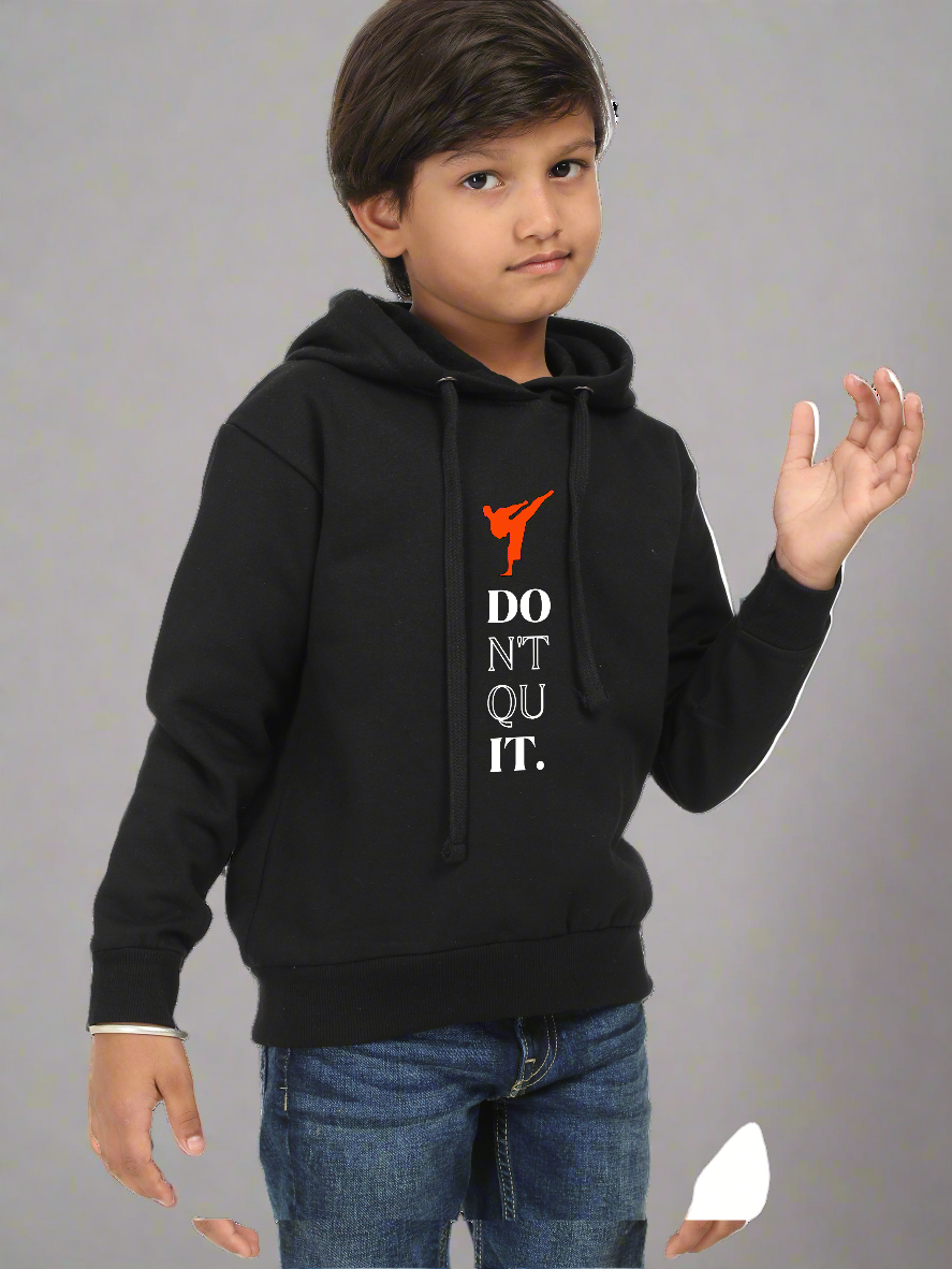 Don’t Quit Boys Karate Hoodie