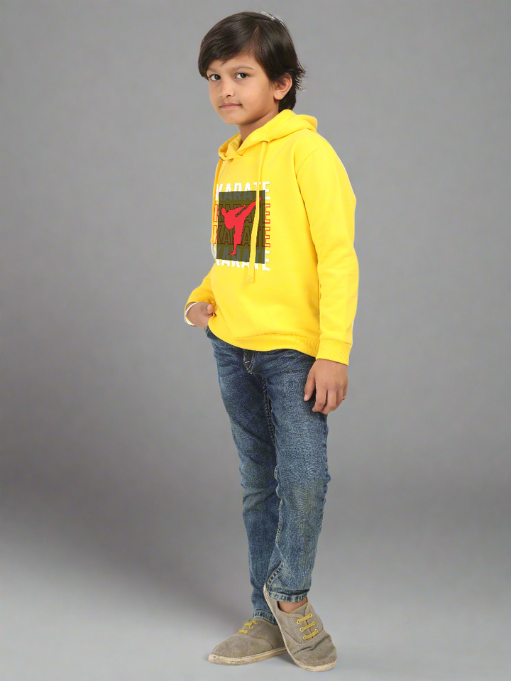 Karate Kick Boys Classic Hoodie