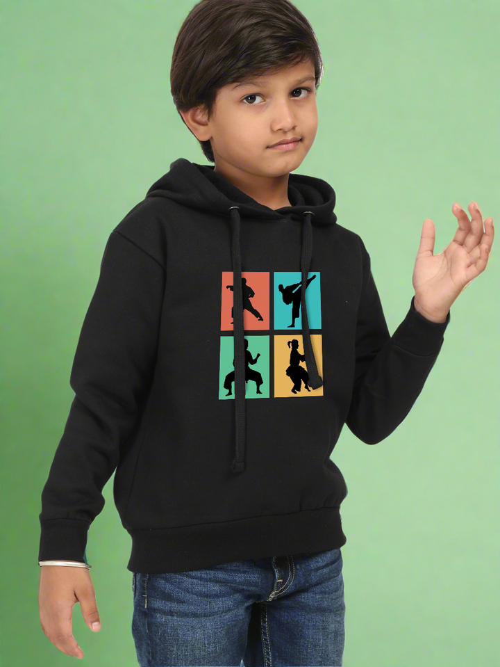 Pop Art Karate Moves Hoodie