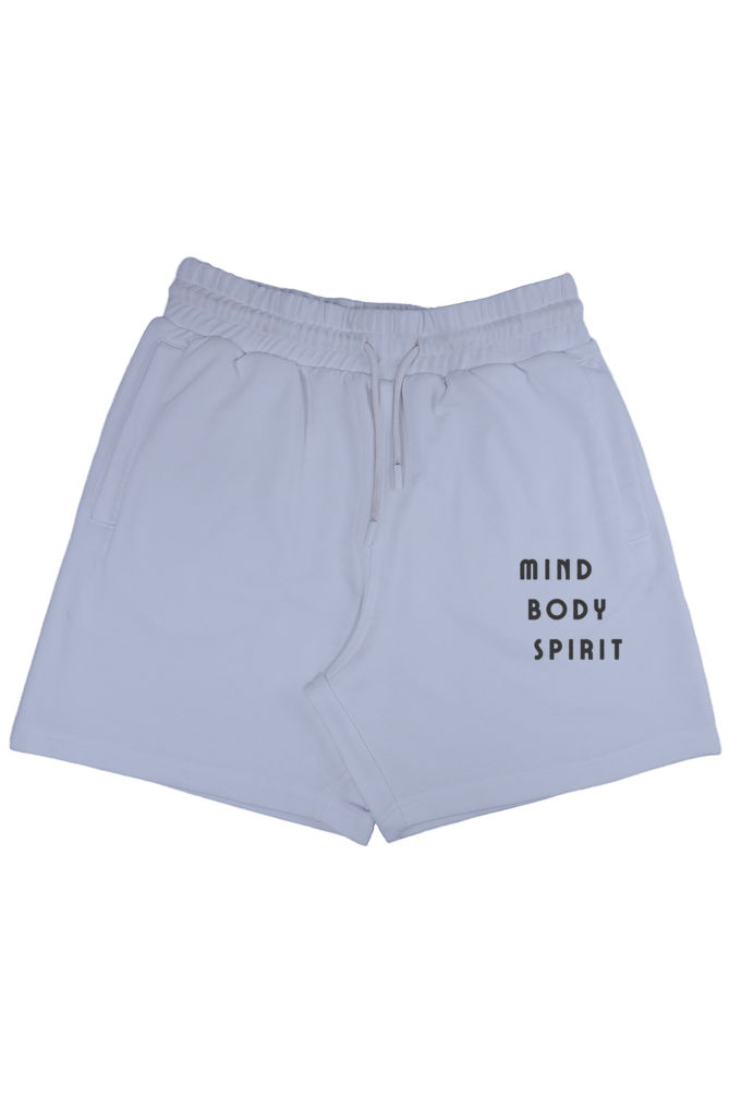 Mind Body Spirit Embroidered Terry Shorts