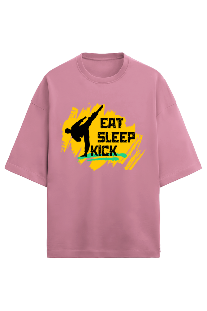Eat Sleep Kick Terry Oversized T-Shirt