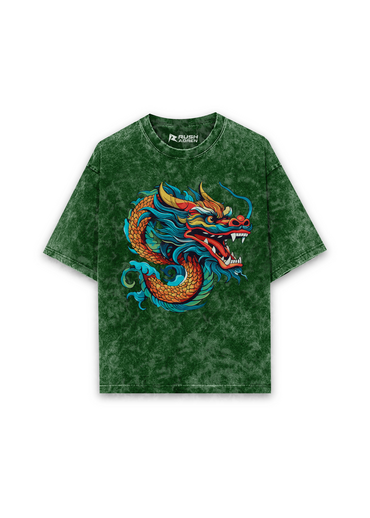 Dragon Legacy Acid Wash Oversized T-Shirt