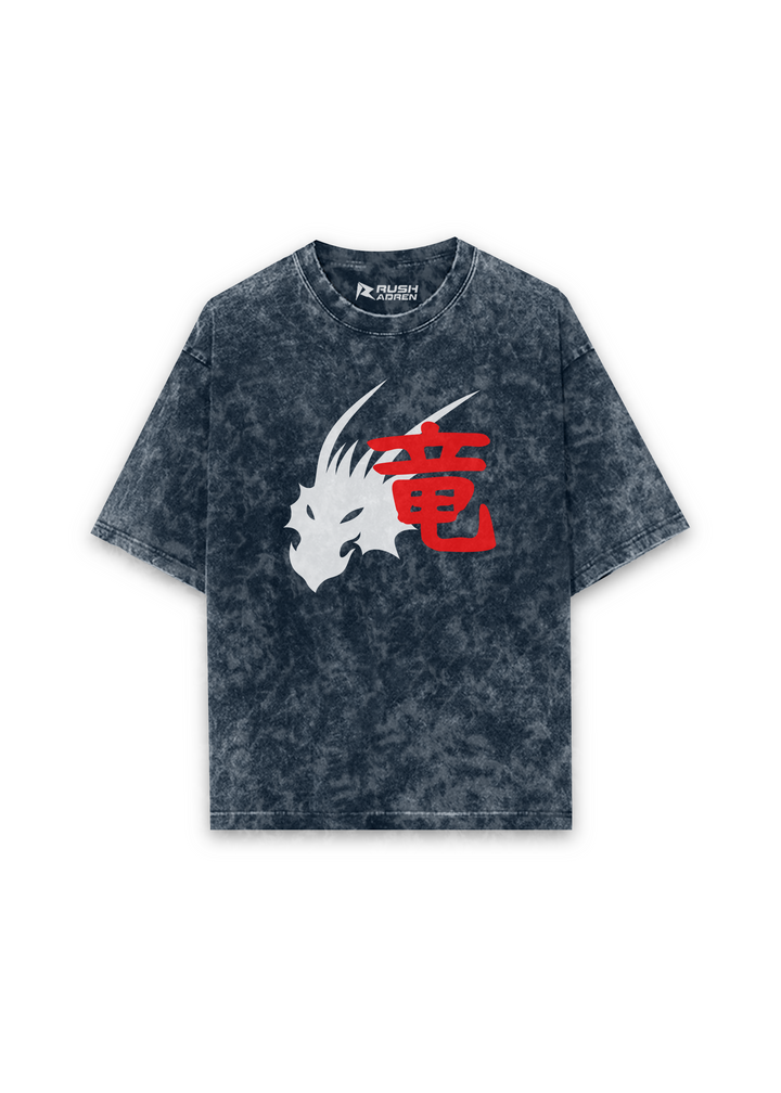 Dragon Spirit Acid Wash Oversized T-shirt