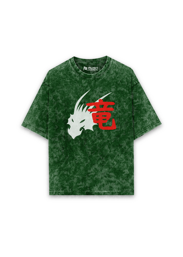 Dragon Spirit Acid Wash Oversized T-shirt