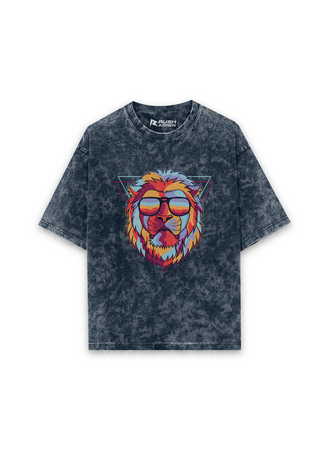AdrenaLION Oversized Acid Wash T-Shirt