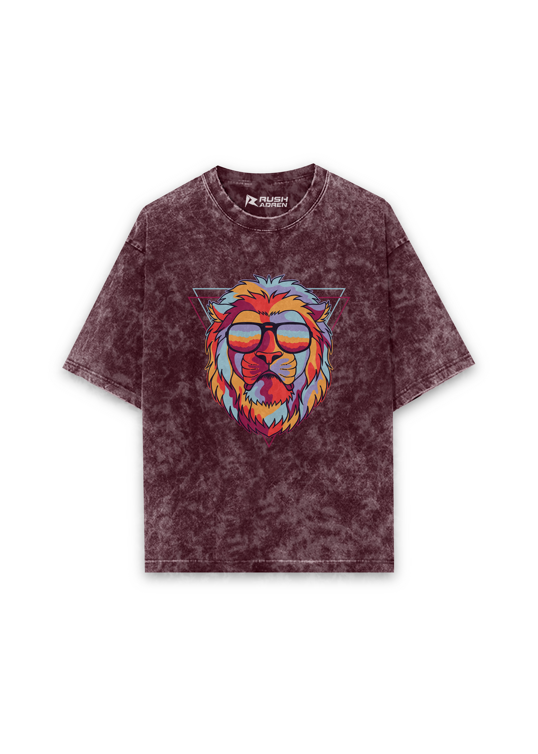 AdrenaLION Oversized Acid Wash T-Shirt