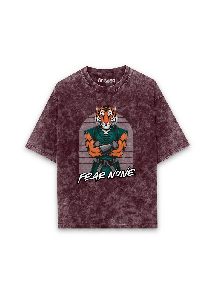 Fear None Acid Wash Oversized T-shirt