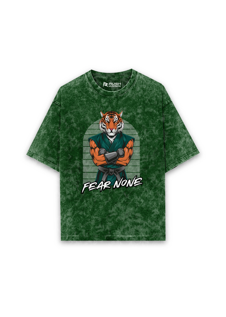 Fear None Acid Wash Oversized T-shirt
