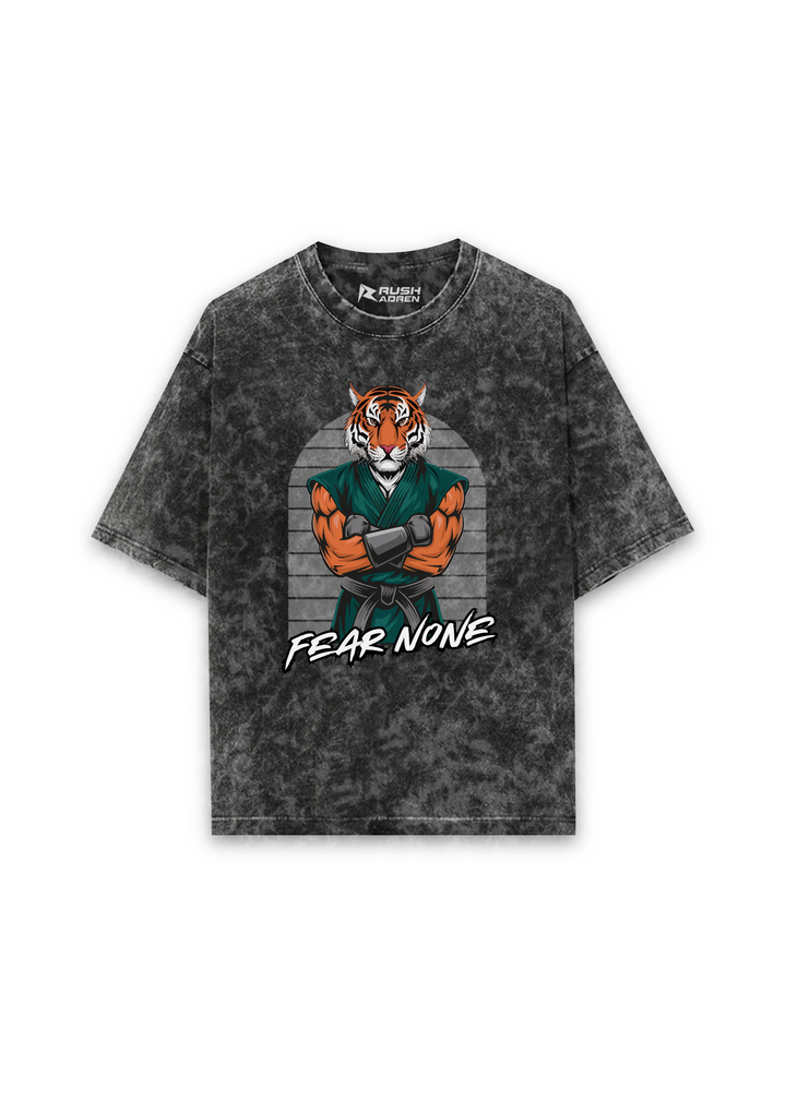 Fear None Acid Wash Oversized T-shirt