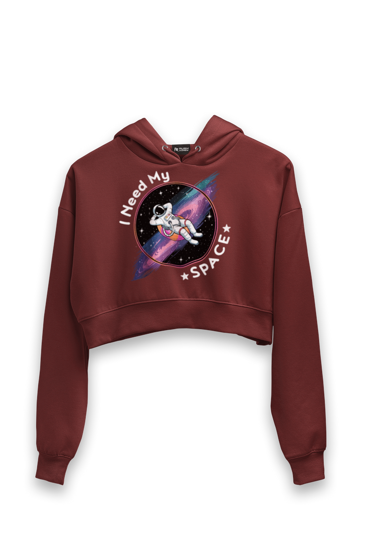 I Need My Space - Female Cropped Hoodie