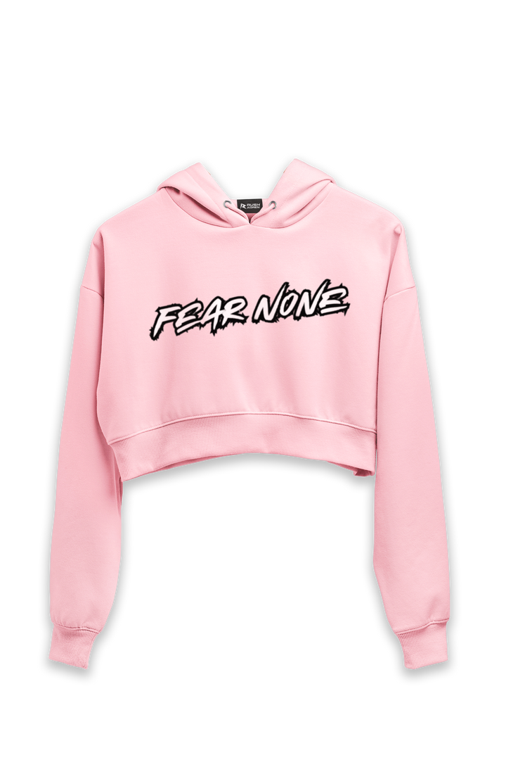 Fear None Women Crop Hoodies