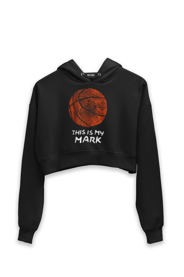 This is my Mark - Female Cropped Hoodie