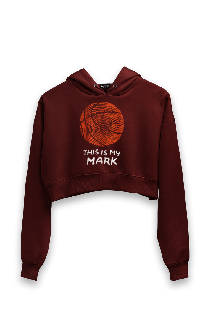This is my Mark - Female Cropped Hoodie