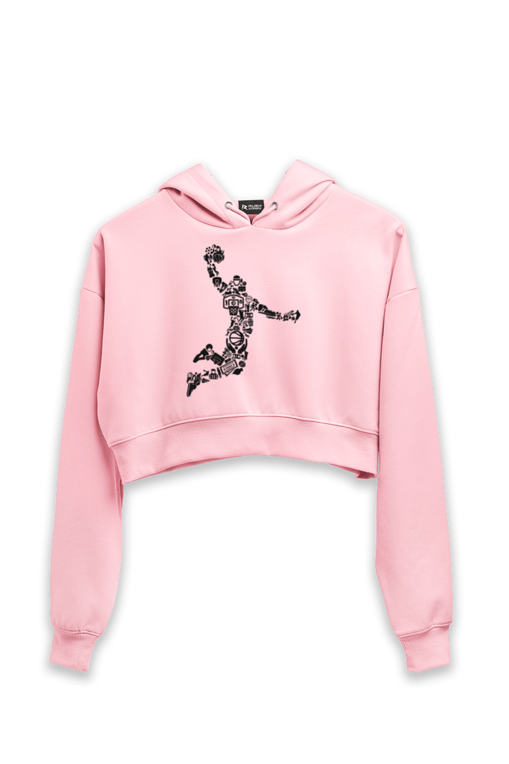 Masked Momentum - Female Cropped Hoodie