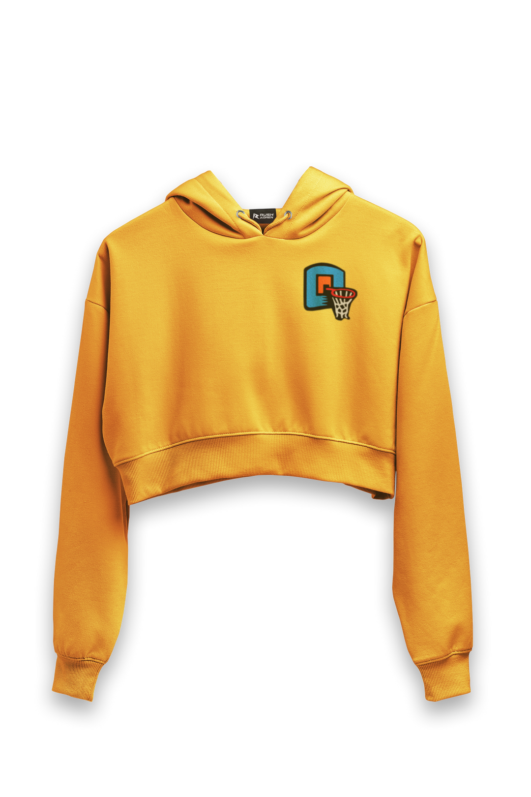 Basketball Hoop - Female Cropped Hoodie