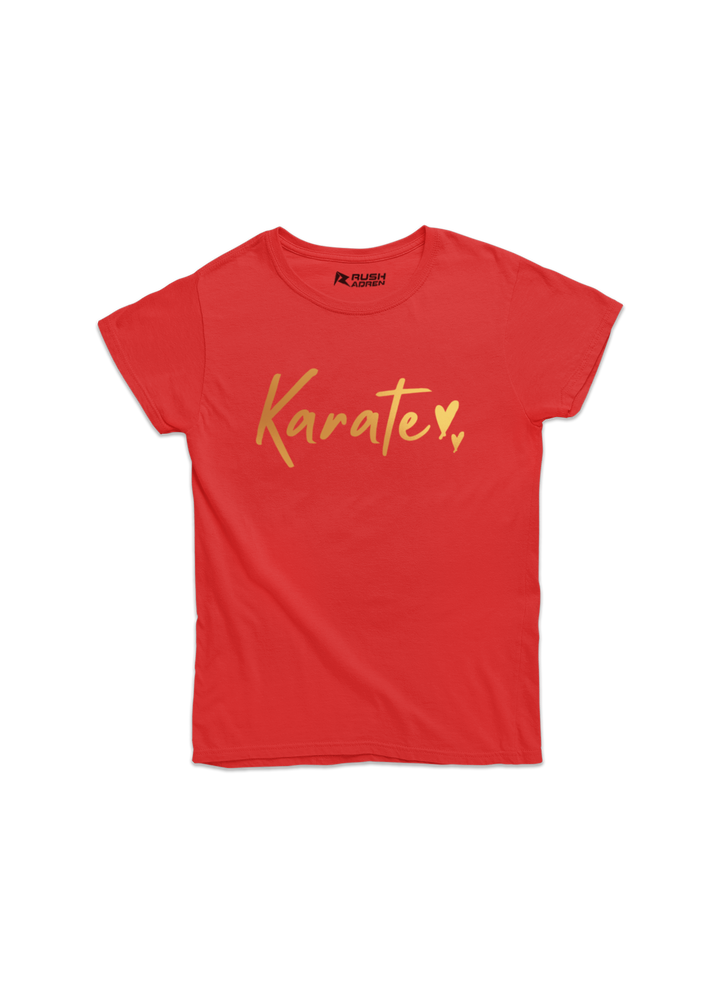 Girls Gold Printed Classic T-Shirt