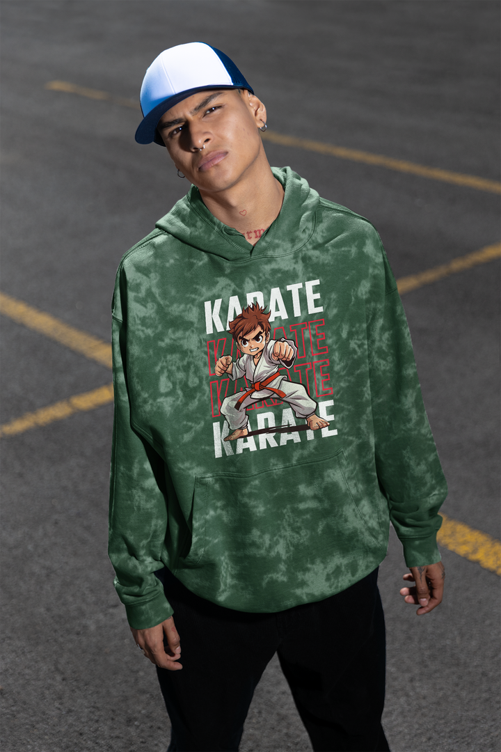 Karate Champ Acid Wash Hoodie