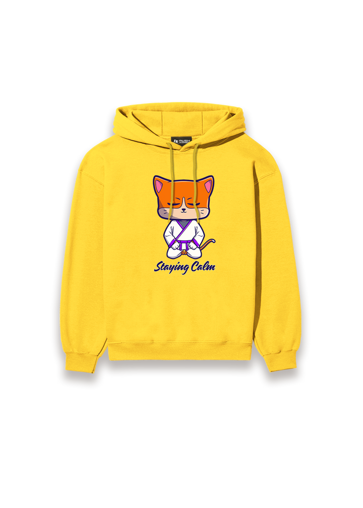 Zen Cat Karate Boys Hoodie