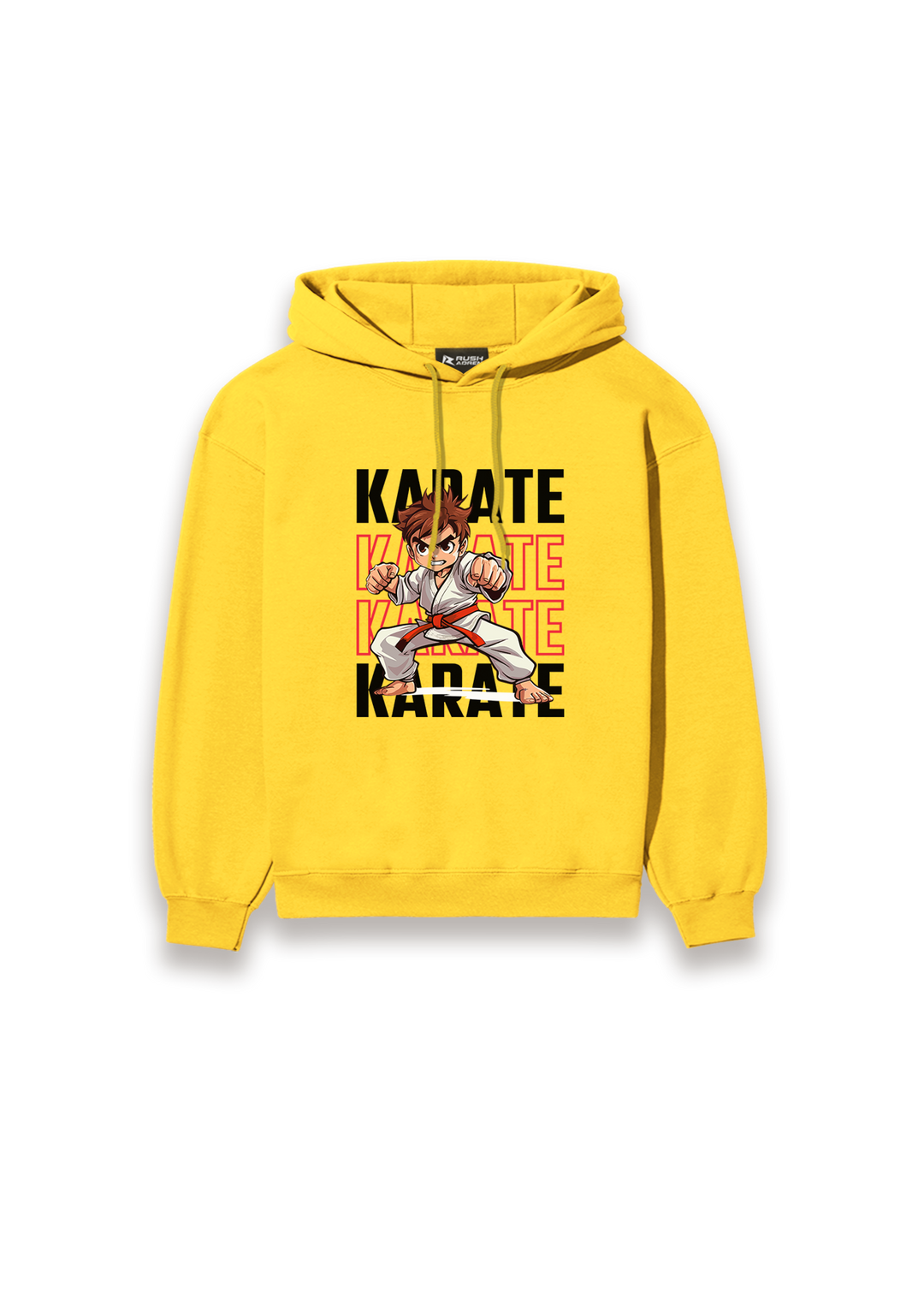 Boys Karate Action Comic Style Hoodie