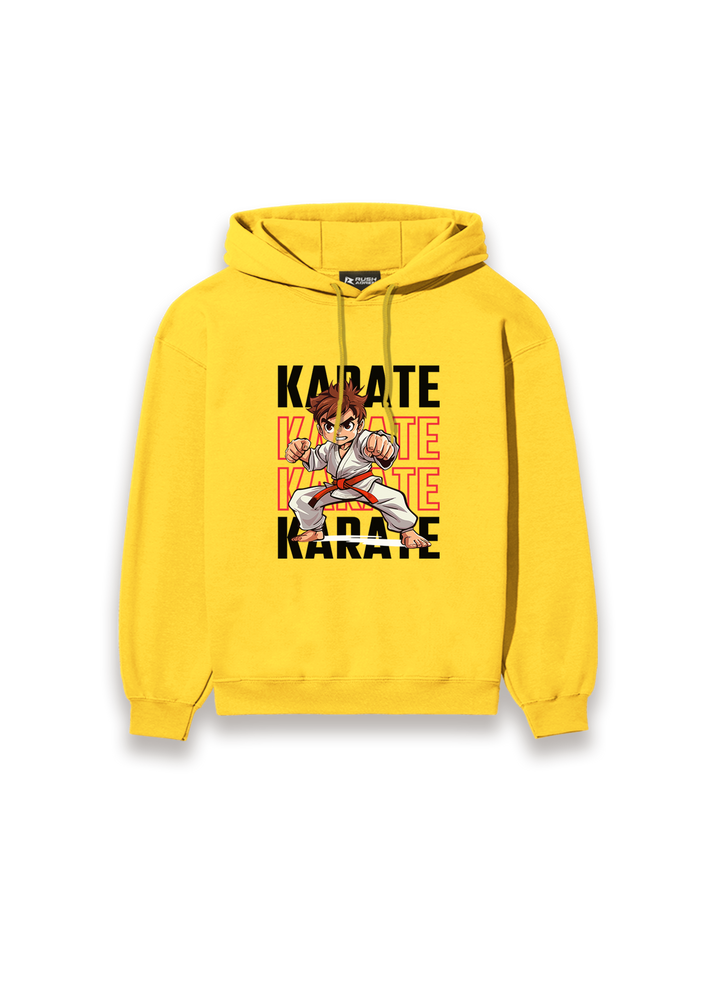 Boys Karate Action Comic Style Hoodie