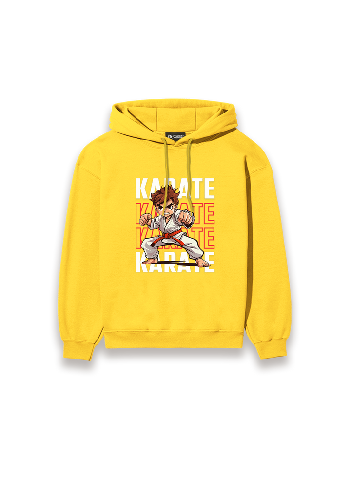 Boys Karate Action Comic Style Hoodie