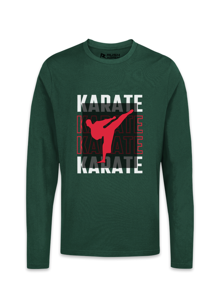Bold Karate Kick Graphic T-Shirt