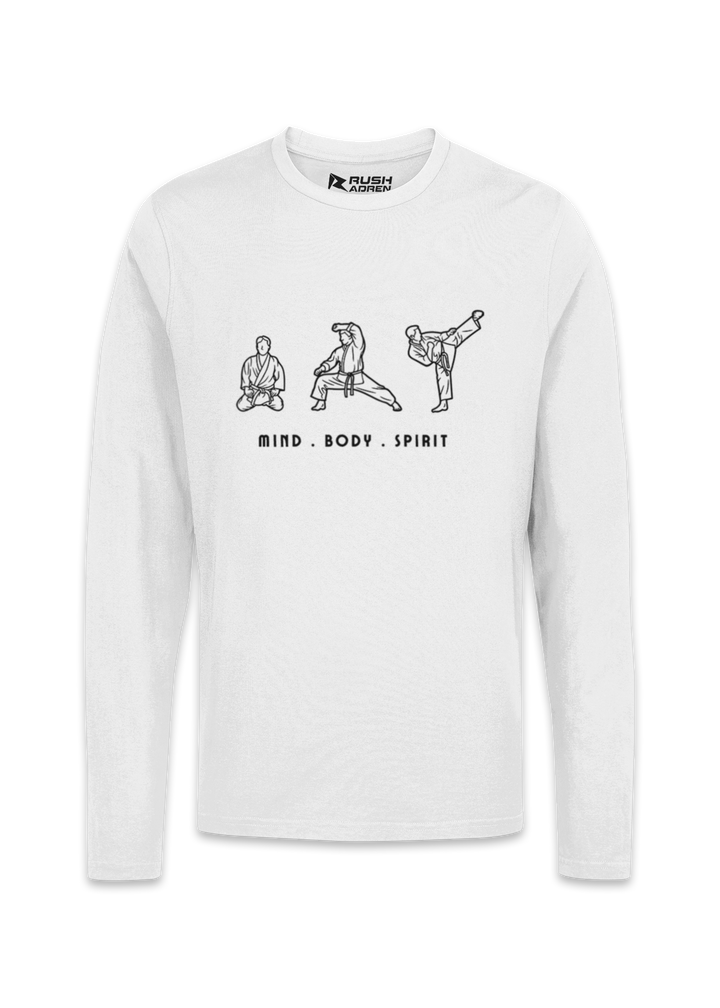 MIND BODY SPIRIT Karate Long Sleeve T-Shirt