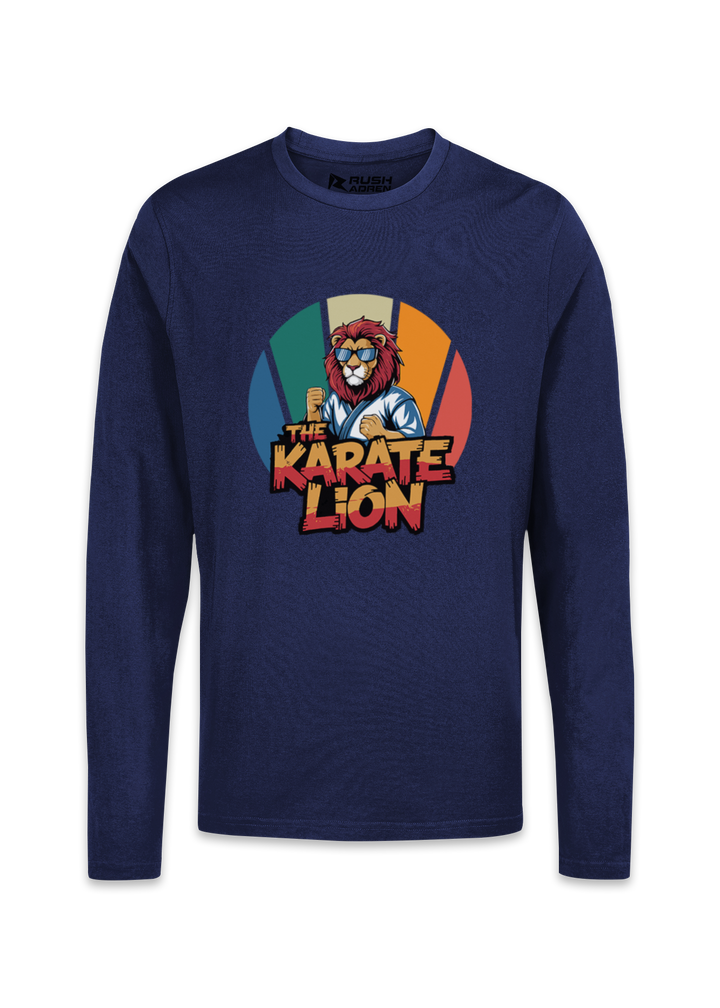 Fearless Karate Lion Graphic T-Shirt