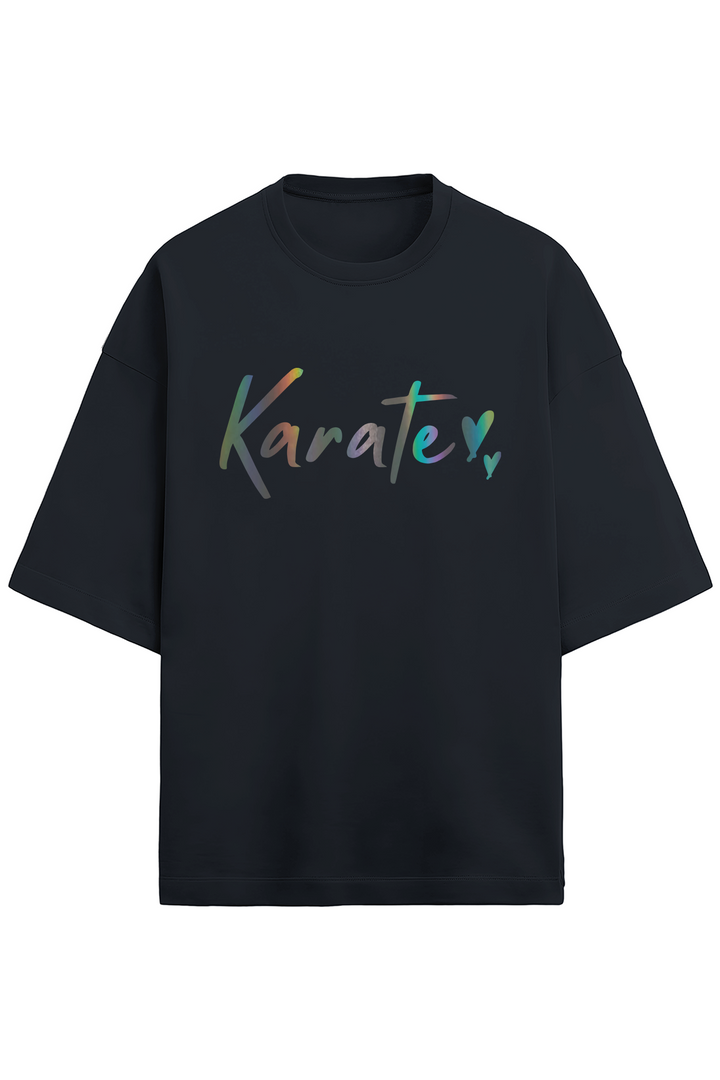 Rainbow Vinyl Terry Oversized T-Shirt