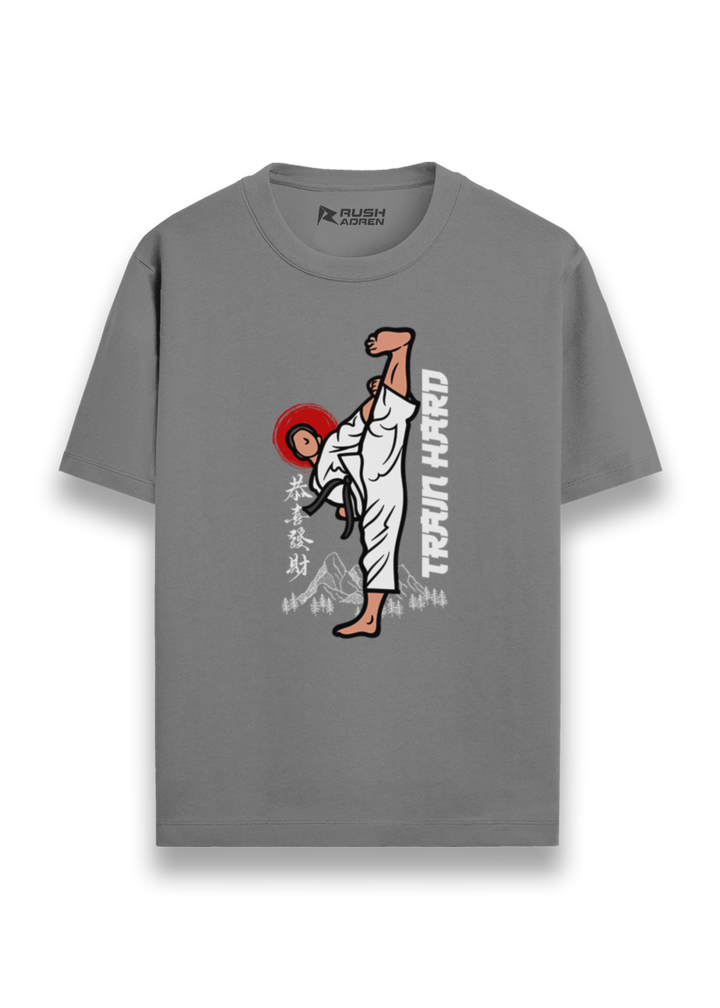 Train Hard Karate Graphic T-Shirt