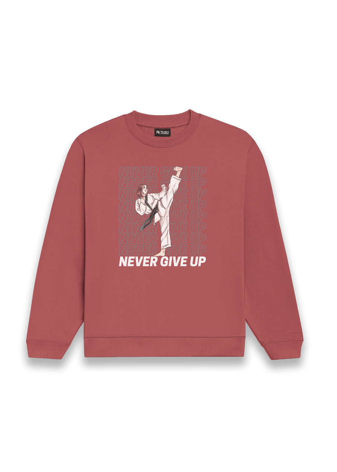 Karate Never Give Up Classic Sweatshirt