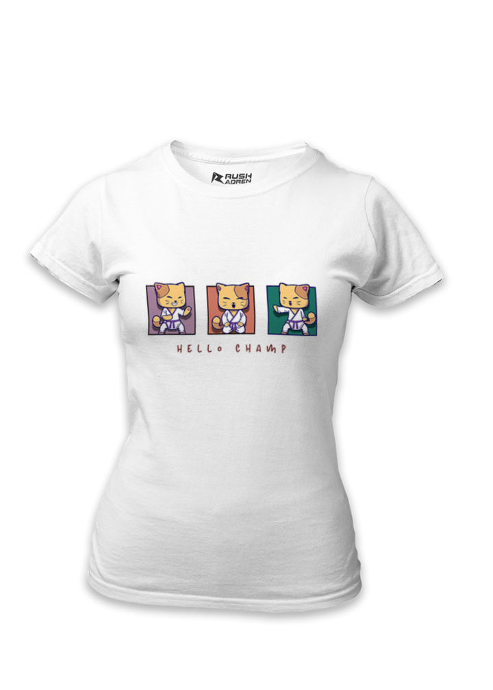 Hello Champ Karate Cat Classic T-Shirt