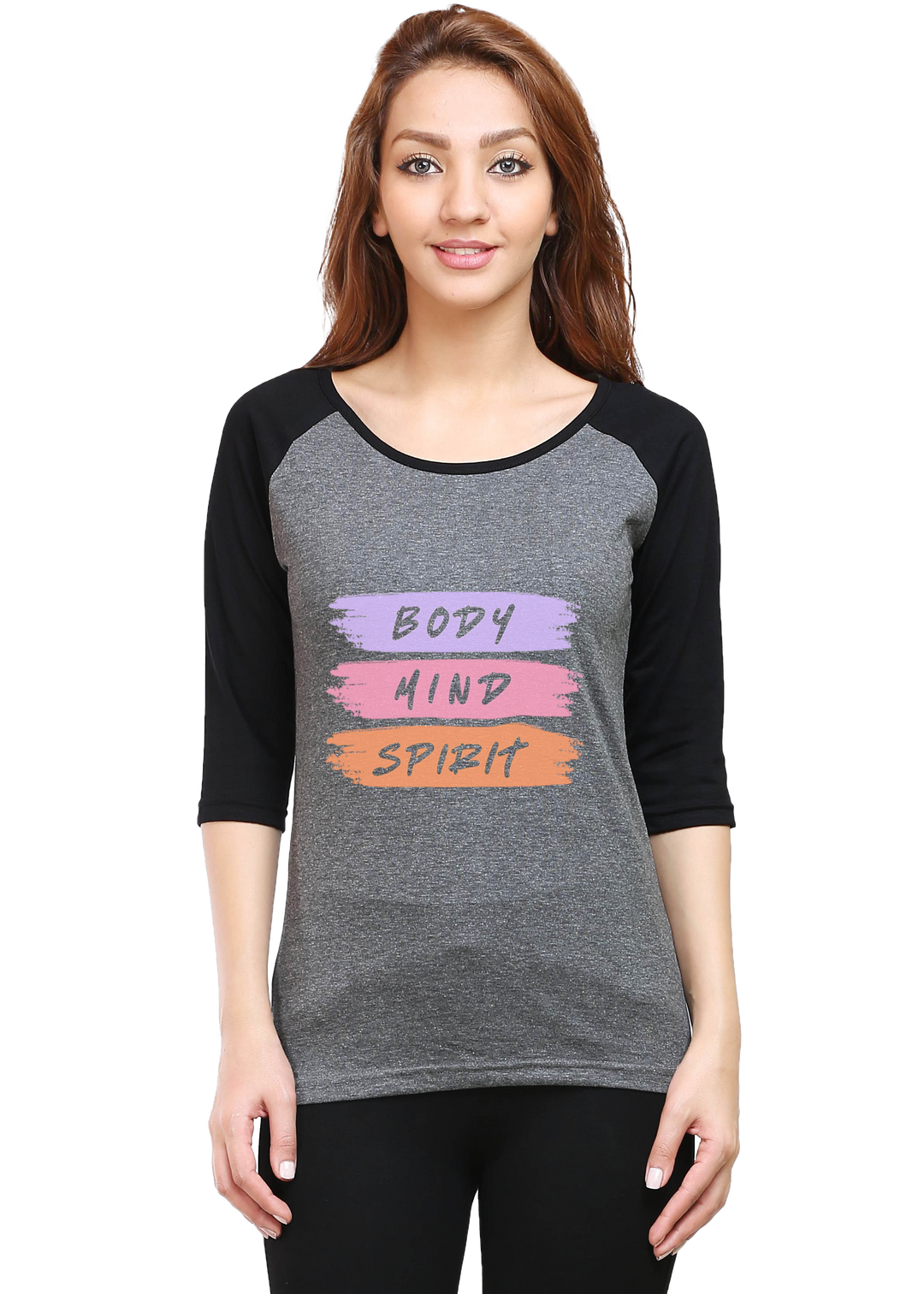 Body Mind Spirit Raglan T-Shirt