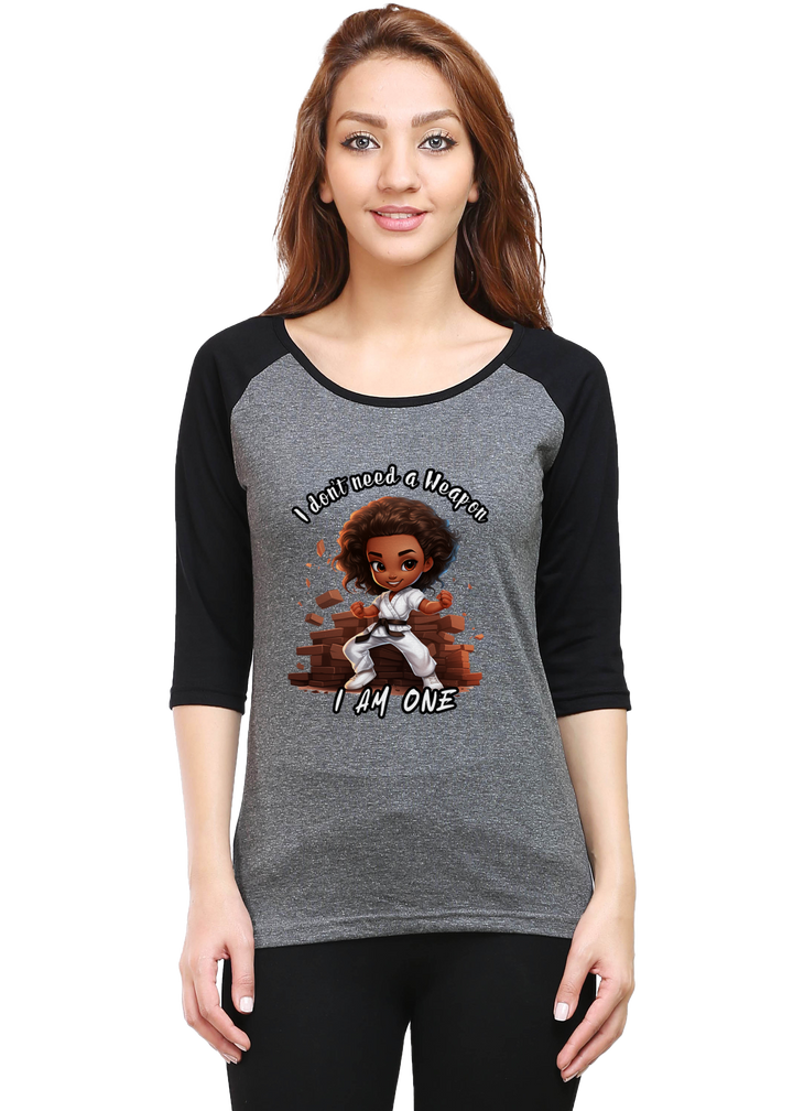The Weapon Raglan 3/4th Sleeve T-Shirt