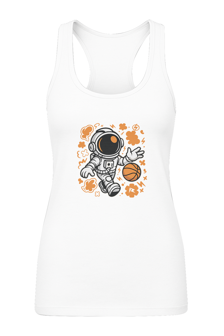 Cosmic Crossover Astronaut Basketball - Women's Tank Top