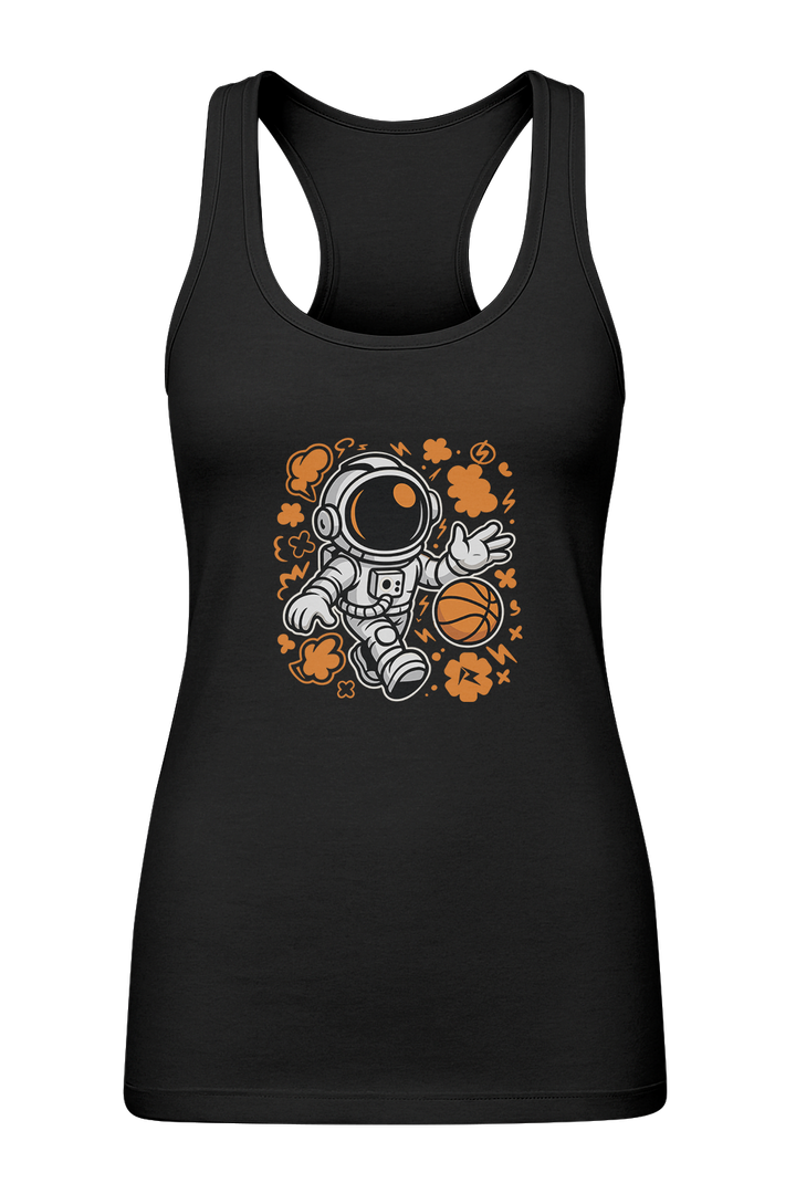 Cosmic Crossover Astronaut Basketball - Women's Tank Top