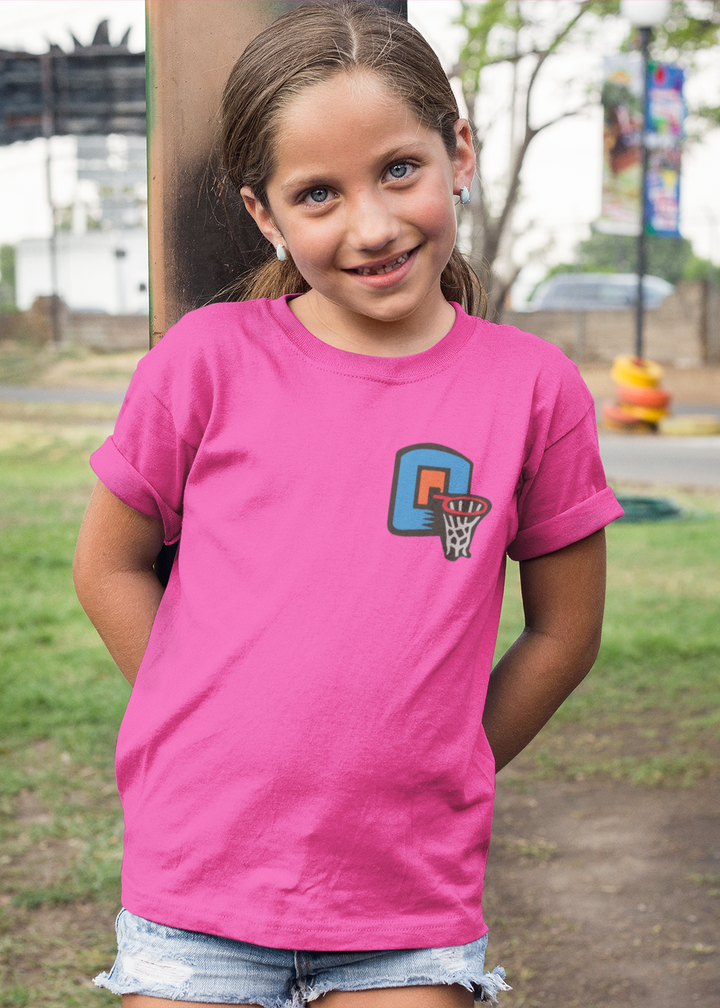 Basketball Hoop - Girl's Crew Neck T-Shirt