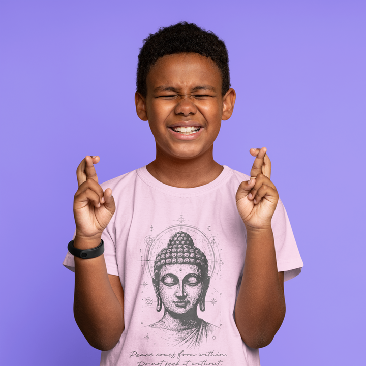Peace comes from within - Kid's Crew Neck T-Shirt