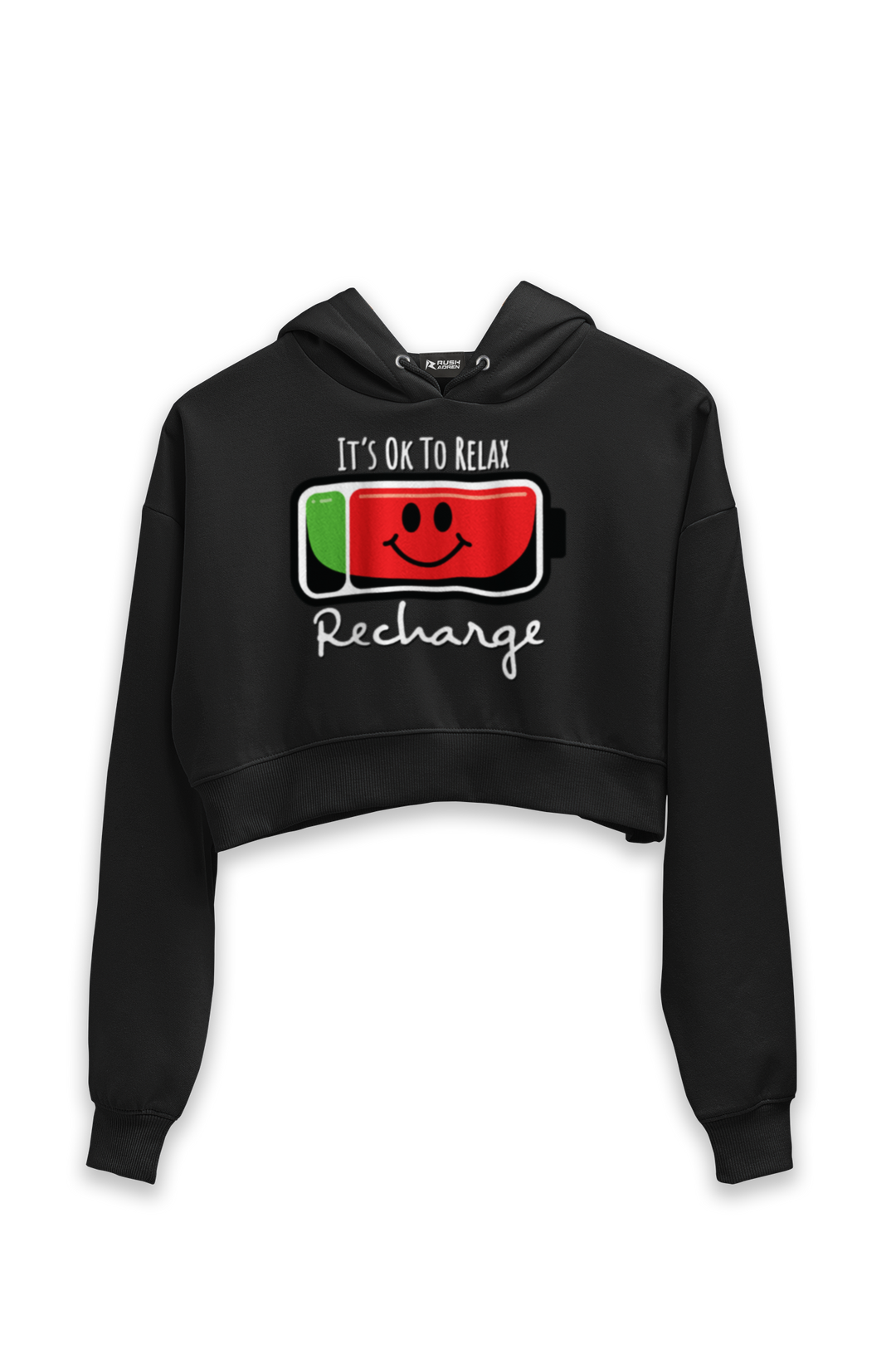 It’s OK to Relax - Female Cropped Hoodie
