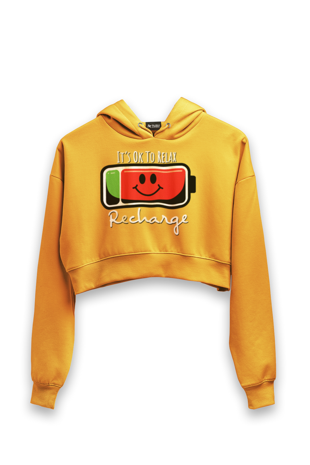 It’s OK to Relax - Female Cropped Hoodie