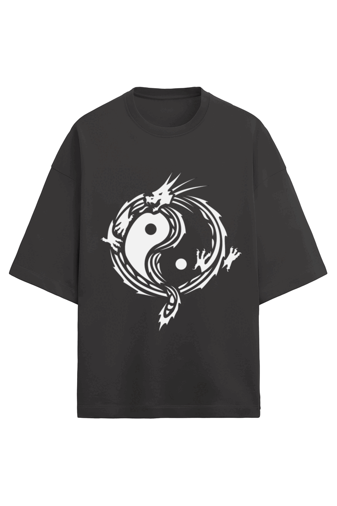 Dragon Yin-Yang Terry Oversized T-Shirt