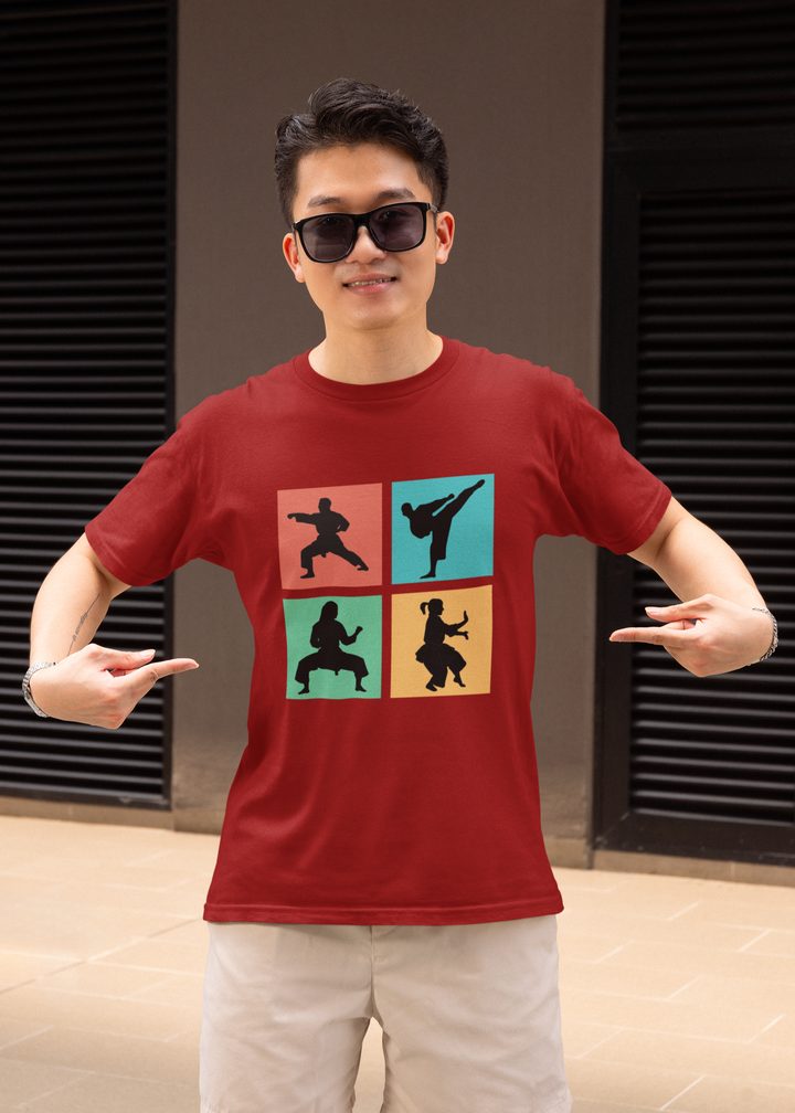 Karate Moves Pop Art T-Shirt