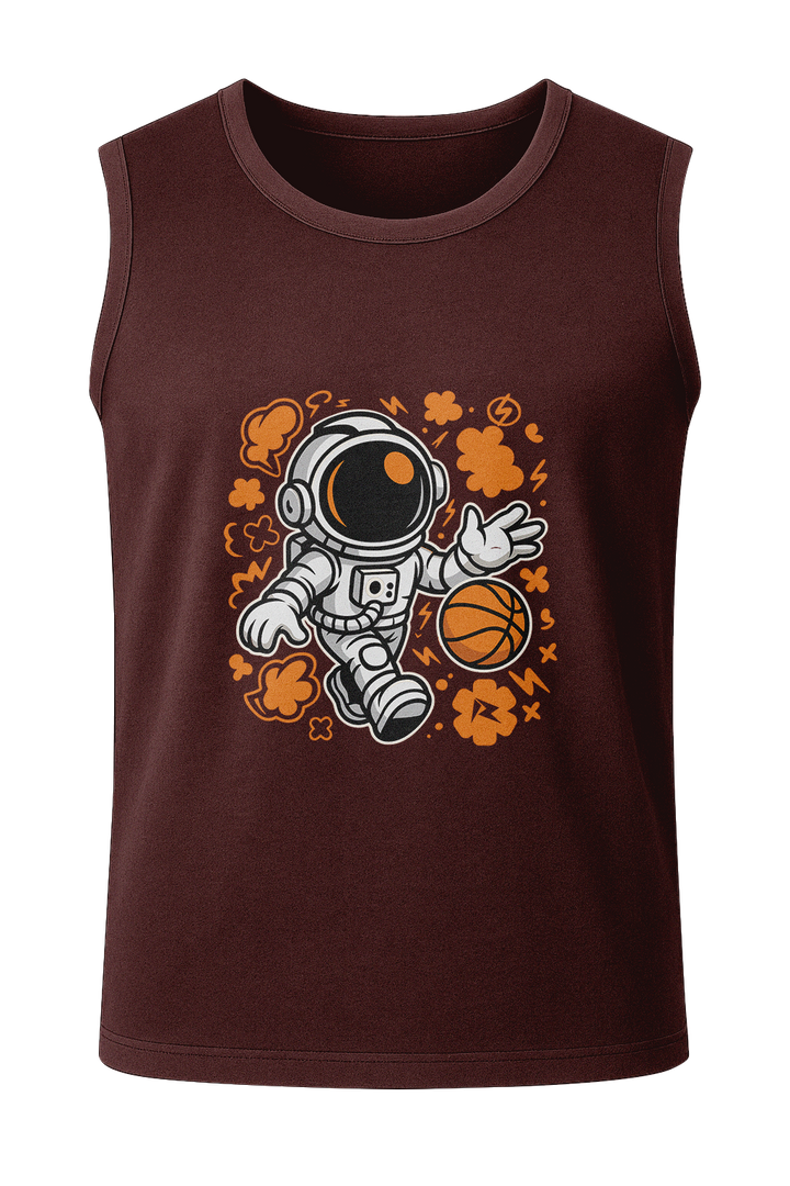 Cosmic Crossover Astronaut Basketball - Men's Sleeveless T-Shirt