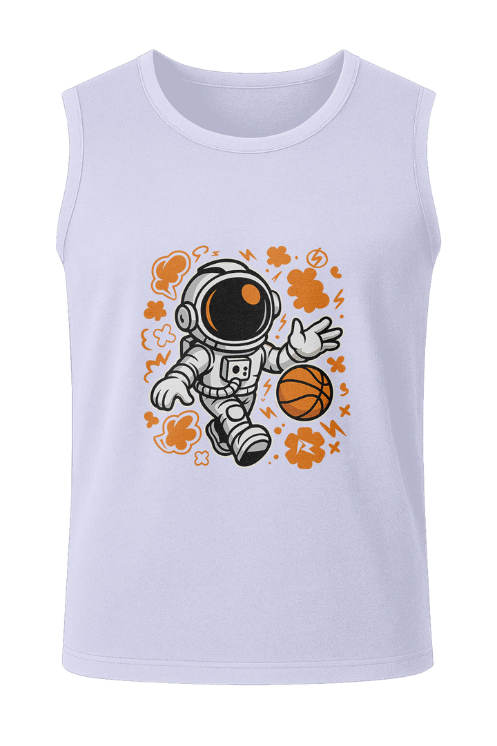 Cosmic Crossover Astronaut Basketball - Men's Sleeveless T-Shirt