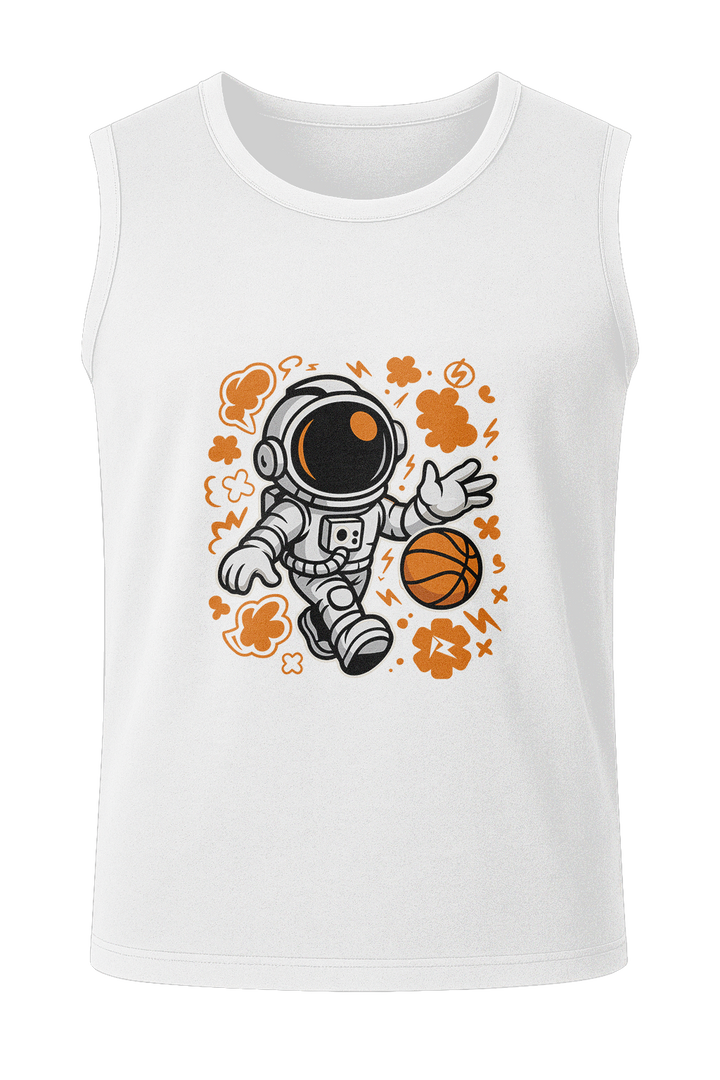 Cosmic Crossover Astronaut Basketball - Men's Sleeveless T-Shirt
