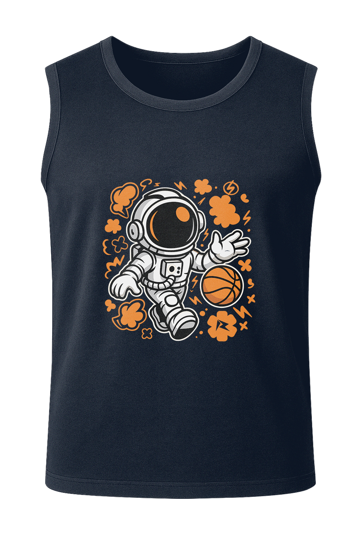 Cosmic Crossover Astronaut Basketball - Men's Sleeveless T-Shirt