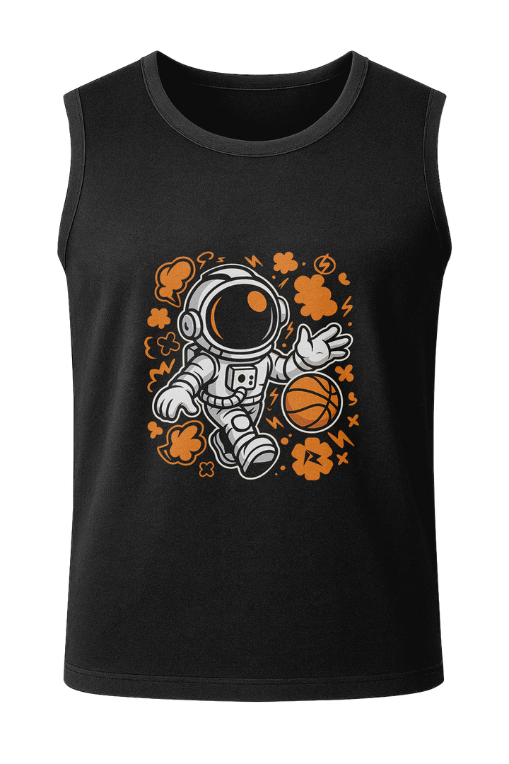 Cosmic Crossover Astronaut Basketball - Men's Sleeveless T-Shirt