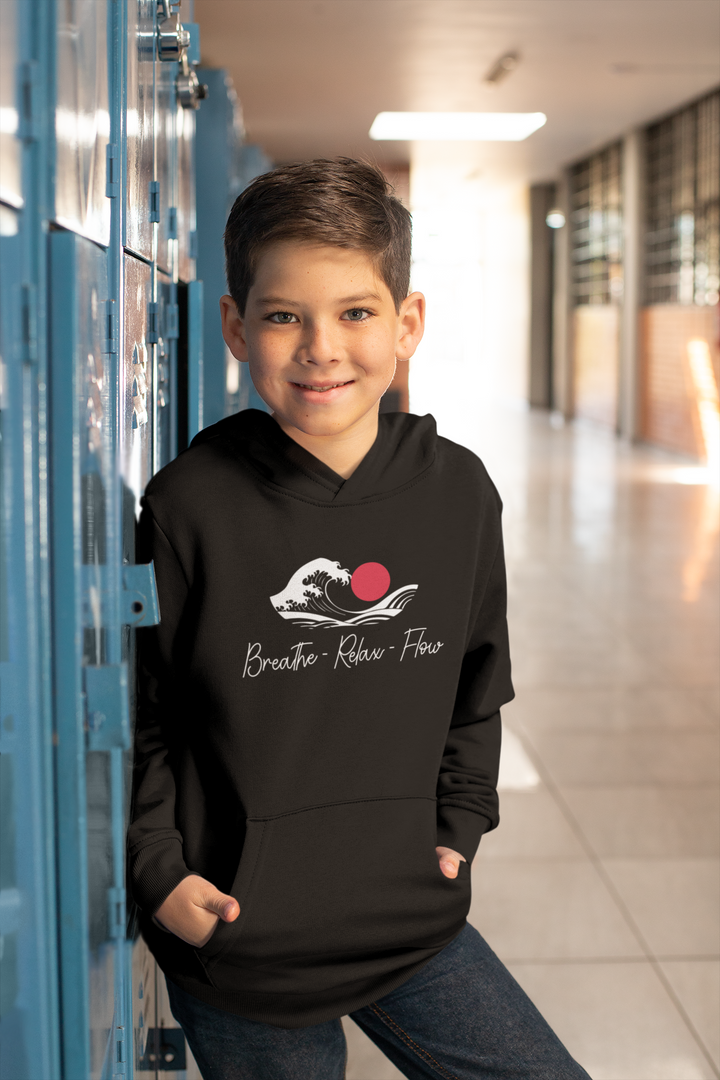 Breathe – Relax – Flow - Kids Hoodie